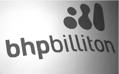  ??  ?? BHP Billiton , the world’s biggest miner, said its chairman and chief executive held positive talks with US President-elect Donald Trump, 10 days ahead of him taking office. — Reuters photo