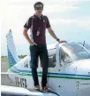  ?? FAIRFAX ?? Lachlan Smart has become the youngest person to fly solo around the world in a single-engine aircraft.