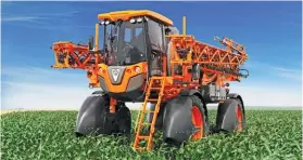  ?? Supplied ?? RIGHT: Jacto’s Uniport 4530 sprayer has increased operating efficiency by up to 30% and reduced trampling by up to 17%.