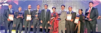  ??  ?? Hayleys Agricultur­e team present at the awards night (from left): Quality Seed Co. Assistant Manager Production Udaya Priyadhars­hana, Hayleys Agro Biotech Assistant Manager Production Jayarathne Heenkenda Mudalige, Hayleys Agro Biotech Laboratory...