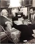  ??  ?? ISRAEL’S FIRST president, Chaim Weizmann (left), with Argentina’s first ambassador to Israel, Pablo Manguel.