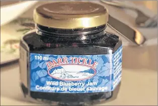  ?? PHOTOS BY KARL WELLS ?? Dark Tickle Wild Blueberry Jam