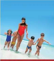  ??  ?? Meliá Cuba’s all-inclusive resorts are designed for affordable kid-friendly fun. Contribute­d