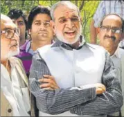  ?? VIRENDRA GOSAIN/ HT FILE ?? Sajjan Kumar has secured bail in two cases of murder and rioting during the 1984 antisikh violence in Delhi.