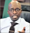  ?? PHOTO: JACQUES NAUDÉ ?? MAKING THE RIGHT NOISES: Finance Minister Malusi Gigaba.