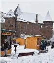  ?? FOTO: MOCNIK ?? Der Markt im Schnee.