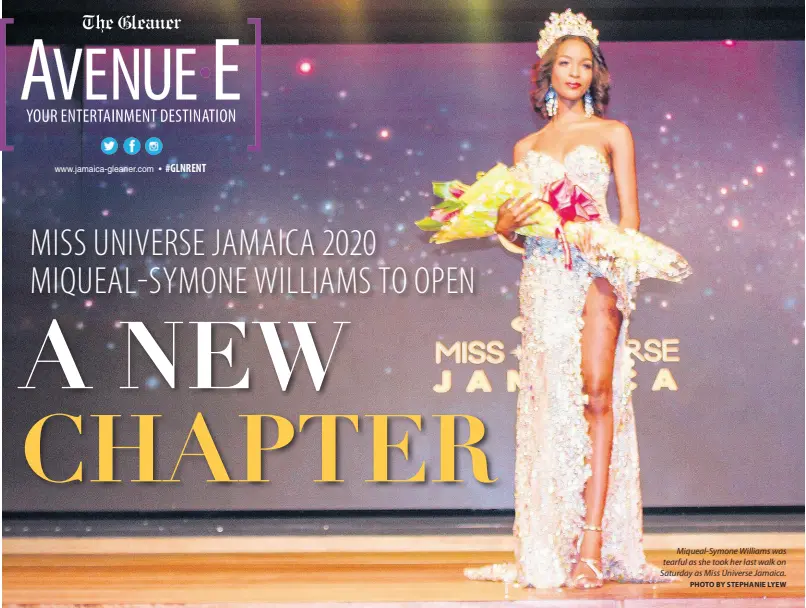  ?? PHOTO BY STEPHANIE LYEW ?? Miqueal-Symone Williams was tearful as she took her last walk on Saturday as Miss Universe Jamaica.