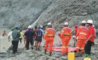  ?? MYANMAR FIRE SERVICES DEPARTMENT / AFP ??