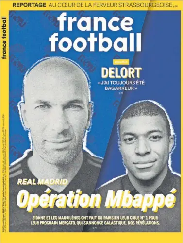  ??  ?? FICHAJE EN MARCHA. La portada de ‘France Football’ en la que se explica la ‘Operación Mbappé.’