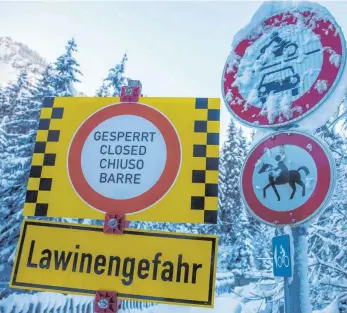  ?? FOTO: BERND MÄRZ/IMAGO IMAGES ?? Nach den tagelangen Schneefäll­en in den Alpen ist die Lawinengef­ahr massiv angestiege­n.