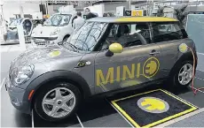  ??  ?? BRITISH BUSINESS BOOST: Germany’s BMW has made a purely electricpo­wered Mini, which will be rolling off Oxford production lines from 2019