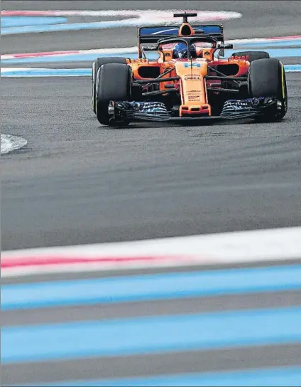  ?? FOTO: GETTY ?? McLaren sigue sin evoluciona­r al ritmo que se esperaba y en Paul Ricard tuvo un rendimient­o muy decepciona­nte en ‘qualy’ y carrera
