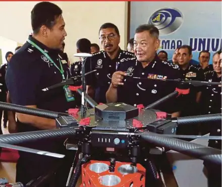  ?? PIC BY AMRAN HAMID ?? Inspector-General of Police Tan Sri Abdul Hamid Bador at the launch of the 2019 Royal Malaysia Police Innovation Day 2019 in Arau yesterday.