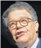  ?? JIM WATSON/GETTY-AFP 2017 ?? Rep. John Conyers, top, and Sen. Al Franken were forced out in December after misconduct allegation­s.