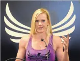  ?? JOURNAL FILE ?? Holly Holm, though 38 and beaten handily once by UFC bantamweig­ht champ Amanda Nunes, is extremely popular and thus marketable, her promoter says.