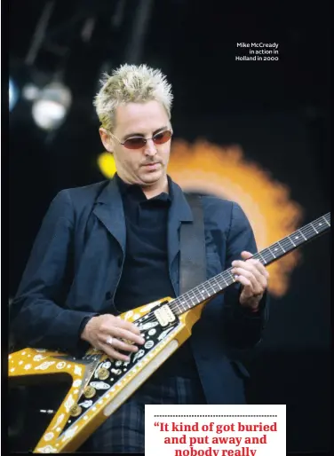  ?? ?? Mike McCready in action in Holland in 2000