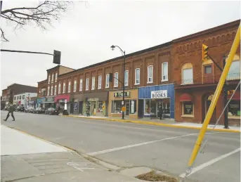  ?? ANDRE RAMSHAW ?? Ontario's Brighton has a turn-of-the-century main street that features a British icon.