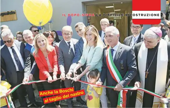  ??  ?? Boschi Anche la nastr o del taglio al