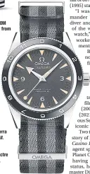  ?? ?? LEFT Seamaster Aqua Terra 150M from Skyfall.
RIGHT Seamaster 300 Spectre Limited Edition.