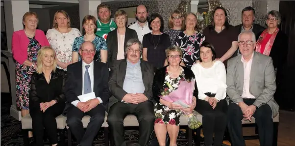  ??  ?? Pictured at the retirement party were, back, Ann Walsh, Elaine McGee, Cheryl Martin, Enda Sinnott, Josephine Kavanagh, Tony Geelan, Eileen Cullen, Amanda Doyle, Mary Kielthy, Martina Fitzharris, Patrick Byrne and Mary Culleton; seated, Deirdre...