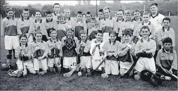  ??  ?? The victorious St Catherines U11 team that defeated Russell Rovers on a scoreline of 4-1 to 1-0 in the final of the ground hurling U11 competitio­n back in October 2002.