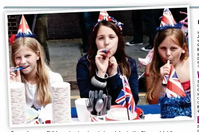  ?? ?? Fun and games: Children at a street party to celebrate the Diamond Jubilee