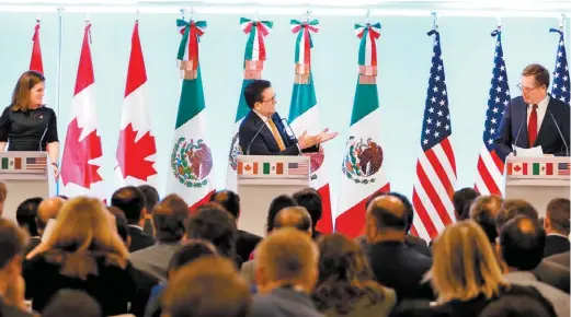  ?? JORGE CARBALLO ?? México confía en que Canadá se una a las discusione­s a la brevedad.