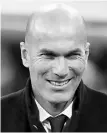  ??  ?? Zinedine Zidane