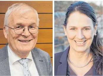  ?? FOTOS: GREGOR WESTERBARK­EI/BÜRO REINALTER ?? Die Grünen-politiker Elmar Braun und Anja Reinalter werben für ein Engagement bei den Kommunalwa­hlen am 9. Juni.