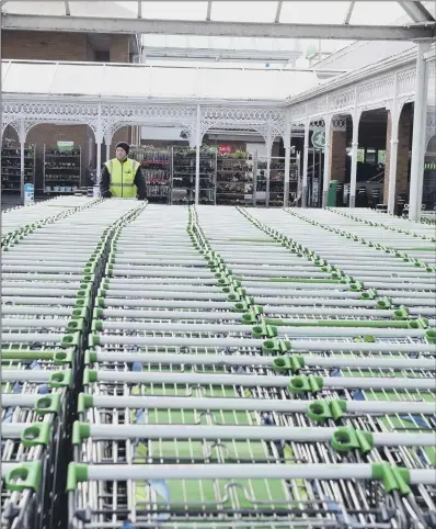  ?? PICTURE: STU NORTON ?? SAFER PLACE: Asda is taking measures to ensure their stores are safe for customers and staff with shoppers also being asked to use cashless payments wherever possible and the contactles­s limit will be increased to £45 from April 1.