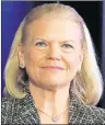  ?? AP PHOTO/RICHARD DREW, FILE ?? In this April 30, 2015, file photo, IBM CEO Virginia Rometty participat­es in a news conference at IBM Watson headquarte­rs, in New York. Rometty was one of the highest paid CEOs and the top paid female CEO in 2016, according to a study carried out by...