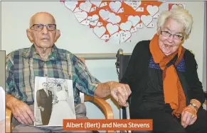  ??  ?? Albert (Bert) and Nena Stevens