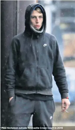  ??  ?? Paul Nicholson outside Newcastle Crown Court in 2015