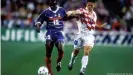  ??  ?? Thuram scored twice in the semifinal of World Cup 98