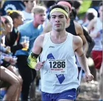  ?? File photo ?? Cumberland senior Ben Drezek broke his own state record in the 3,000-meter steeplecha­se Saturday in Lowell, Mass.