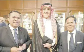  ?? ?? SONExAY Vannaxay (Ambassador of Laos), Hisham S.A. Al Qahtani (Ambassador of Saudi Arabia) and Marciano Octavio Garcia da Silva (ambassador of Timor-leste).