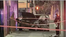  ?? FRAME FROM VIDEO BY AIO FILMZ ?? San Jose police shut down eastbound and westbound lanes of East Santa Clara Street from Ninth to 11th streets due to a three-vehicle crash that sent two people to the hospital in critical condition and resulted in one fatality on Sept. 2.