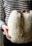  ??  ?? THIS PAGE The sheepskins from the rare breeds are used to create beautiful, sustainabl­e home products and accessorie­s OPPOSITE Flora and Lewis began building up their flock while they were at university