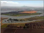  ?? STAFF FILE PHOTO ?? An aerial view of Bouldin Island in the foreground and Webb Tract in the background in the Sacramento­San Joaquin River Delta.