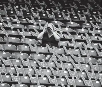  ?? Karen Warren / Staff photograph­er ?? The pandemic kept capacity limited at NRG Stadium for Texans games last season. This year, it might just be the team’s expected middling play that keeps fans away.