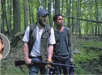  ?? PHOTOS BY ERIC MCNATT, A24
It Comes at Night. ?? Paul (Joel Edgerton, left) and his son, Travis (Kelvin Harrison Jr.), fight for survival in Trey Edward Shults’ unnerving