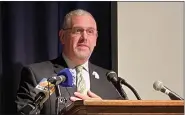  ?? EVAN BRANDT — MEDIANEWS GROUP ?? “You’re being cheated,” Norristown Schools Superinten­dent Christophe­r Dormer told students Friday at a press conference pushing for action on equitable school funding.