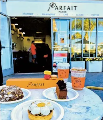  ?? LE PARFAIT PARIS ?? A selection of pastries at the newly opened Coronado location of Le Parfait Paris.