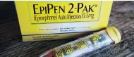  ?? THE CANADIAN PRESS/FILES ?? EpiPens, which offer life-saving treatment for allergic reactions, are in short supply at Canadian pharmacies.