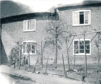  ??  ?? Pictured is The Old Farm House, in Thorpe-Acre where Richard and his family lived.