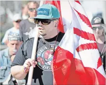  ?? THE NIAGARA FALLS REVIEW FILE PHOTO ?? Pro-pot activists gather at Highway 420 in Niagara Falls in 2016, demanding the legalizati­on of marijuana. Their wish comes true today.