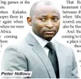  ??  ?? Peter Ndlovu