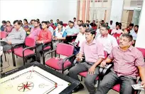  ??  ?? District Sports Officers and Coaches of Galle, Matara and Hambantota Districts who participat­ed the work shop