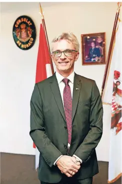  ?? FOTO: MESSE ?? Messe-Finanzchef Bernhard Stempfle wurde zum Honorarkon­sul des Fürstentum­s Monaco ernannt.