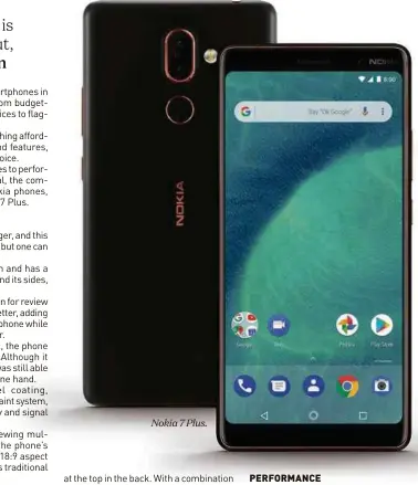  ??  ?? Nokia 7 Plus.